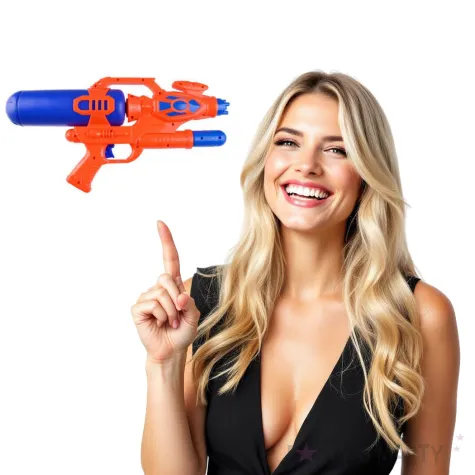 psikawka nieziemski pistolet xxl czerwono granatowy arpex 41cm