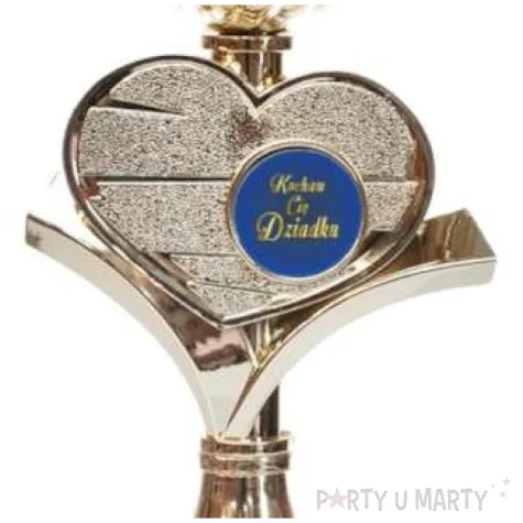 puchar kocham cie dziadku metalowy giftmania 19 cm