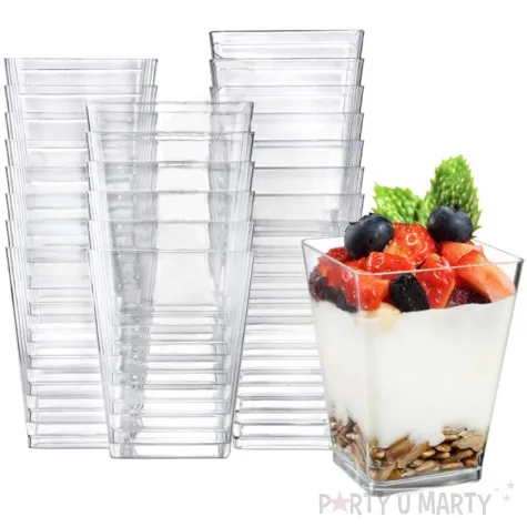 pucharek na przekaski kwadrat mini artplast 120 ml 24 szt