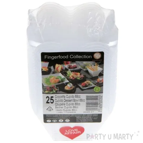 pucharek na przekaski miseczki serce mini goldplast 68 ml 25 szt