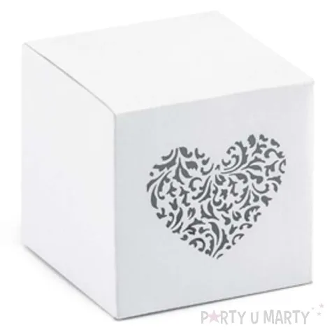 pudeleczka dla gosci classic white heart 10 szt