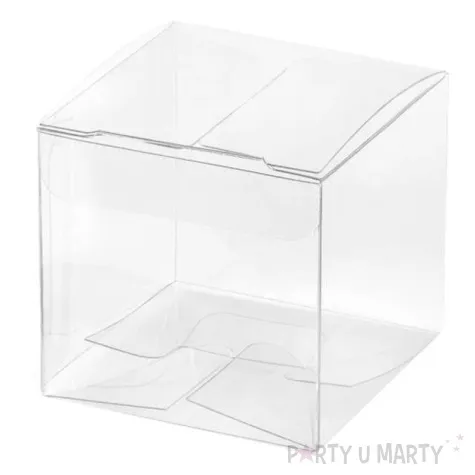 pudeleczka dla gosci gift box transparentne partydeco 10 szt