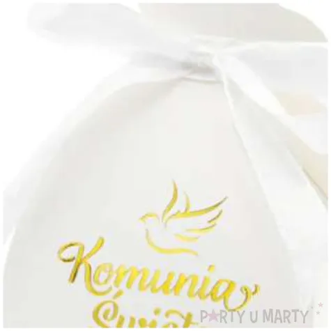 pudeleczka dla gosci komunia swieta biale 6 5 x 12 cm 6 szt