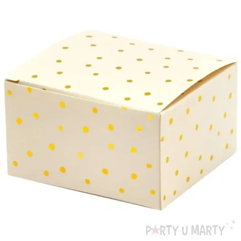 pudeleczka dla gosci kropki brzoskwiniowe jasne partydeco 10 szt