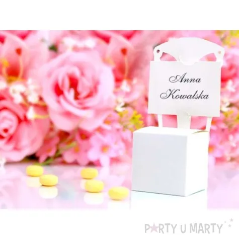 pudeleczka dla gosci krzeselko winietka 10 szt