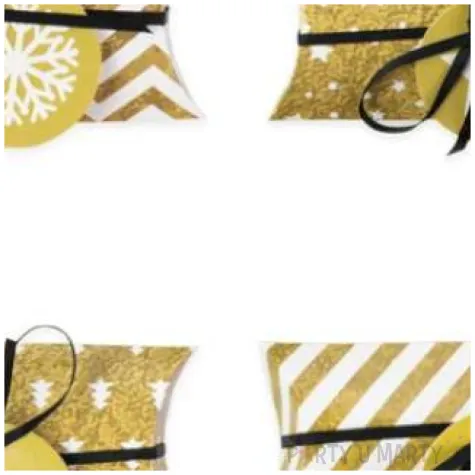 pudeleczka dla gosci merry xmas diy zlote partypal 4 szt