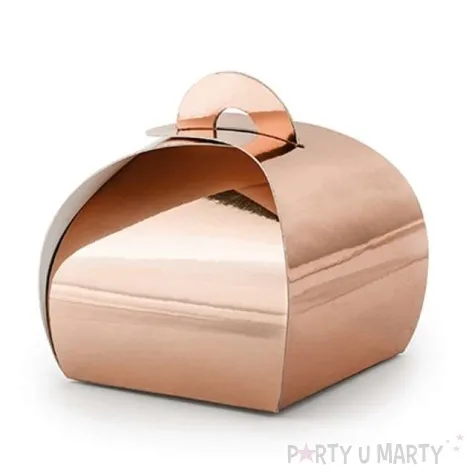 pudeleczka dla gosci premium box rozowe zloto partydeco 10 szt