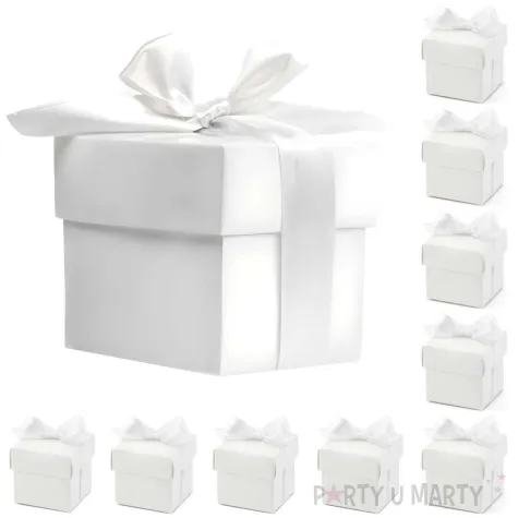 pudeleczka dla gosci prezencik classic bialy 10 szt