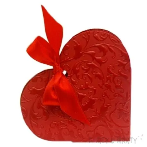 pudeleczka dla gosci serce czerwone 10 szt