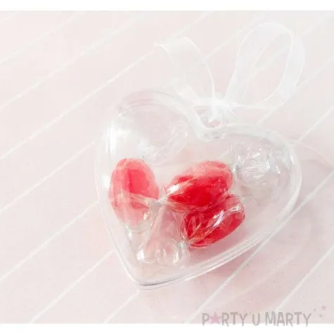 pudeleczka dla gosci serce partydeco 3 szt