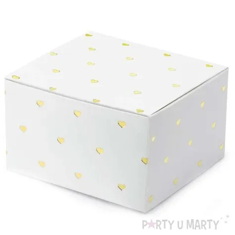 pudeleczka dla gosci serduszka zloty partydeco 10 szt