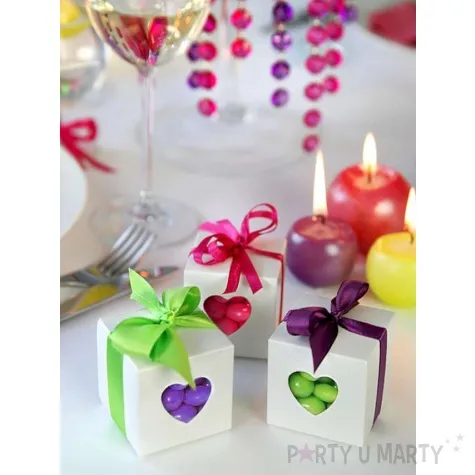 pudeleczka dla gosci szescian z sercem 10 szt