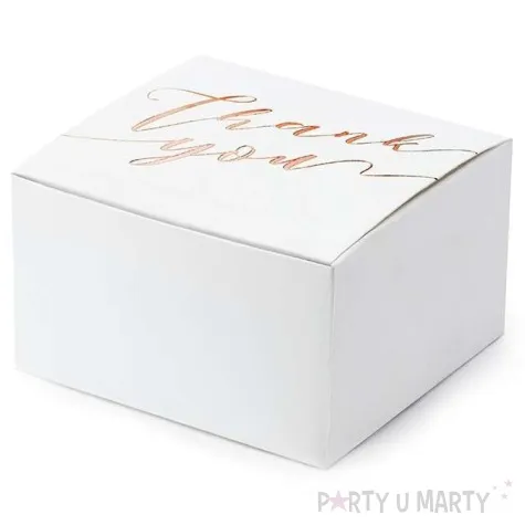 pudeleczka dla gosci thank you rozowe zloto partydeco 10 szt