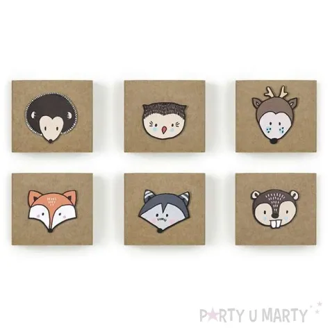pudeleczka dla gosci woodland diy 6 szt