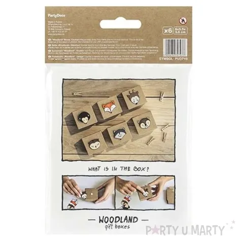 pudeleczka dla gosci woodland diy 6 szt