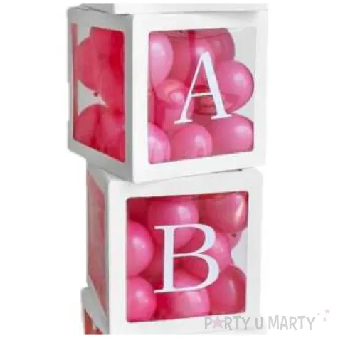 pudelka na balony baby biale godan 4 szt