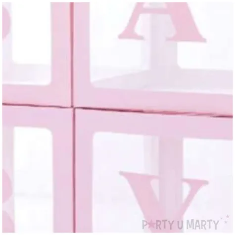 pudelka na balony baby rozowe partypal 4 szt