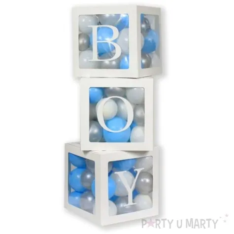 pudelka na balony boy biale godan 3 szt