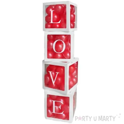 pudelka na balony love biale godan 4 szt