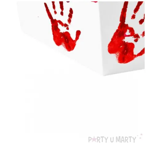 pudelka na chipsy i przekaski halloween krwawe rece