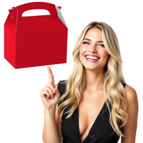 pudelka na ciasto classic mini czerwone amscan 5 szt