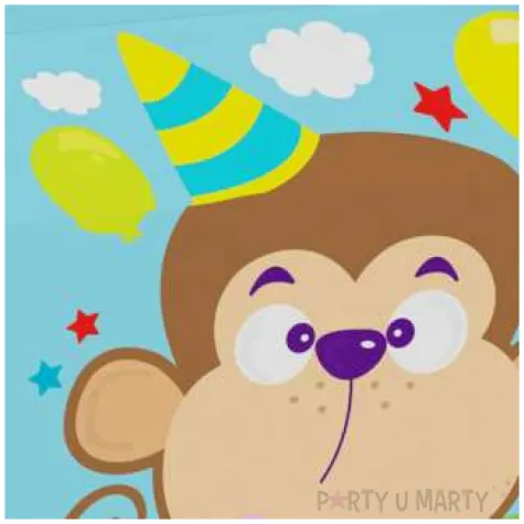 pudelka na ciasto classic mini kolorowe safari amscan 5 szt