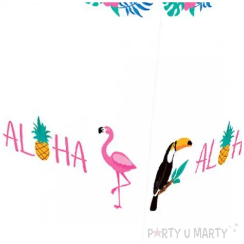 pudelka na popcorn aloha party bialy congee 6 szt