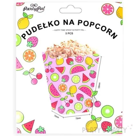 pudelka na popcorn arbuzy aloha partypal 5 szt