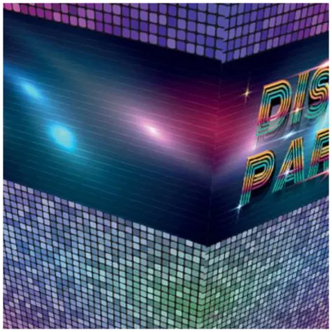 pudelka na popcorn disco party congee 6 szt