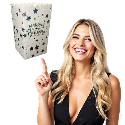 pudelka na popcorn happy birthday w gwiazdki partypal 6 szt