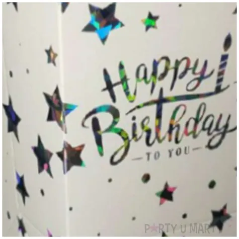 pudelka na popcorn happy birthday w gwiazdki partypal 6 szt