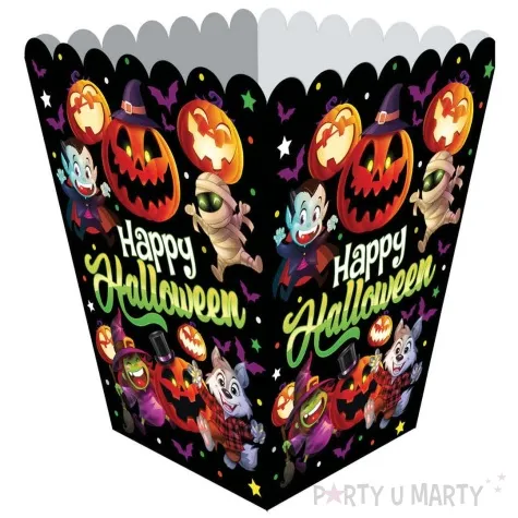 pudelka na popcorn happy halloween male potwory guirca 6 szt