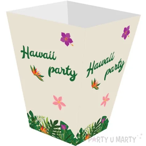 pudelka na popcorn hawaii party congee 6 szt