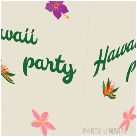 pudelka na popcorn hawaii party congee 6 szt