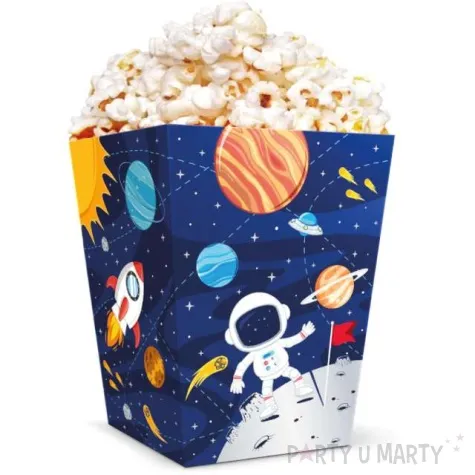 pudelka na popcorn kosmos planety partypal 6 szt