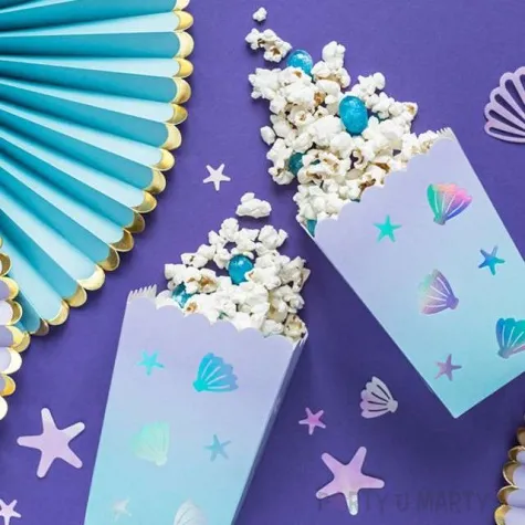 pudelka na popcorn narwal mix partydeco 6 szt