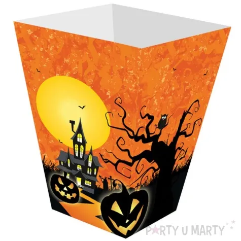pudelka na popcorn nawiedzony dom halloween congee 6 szt