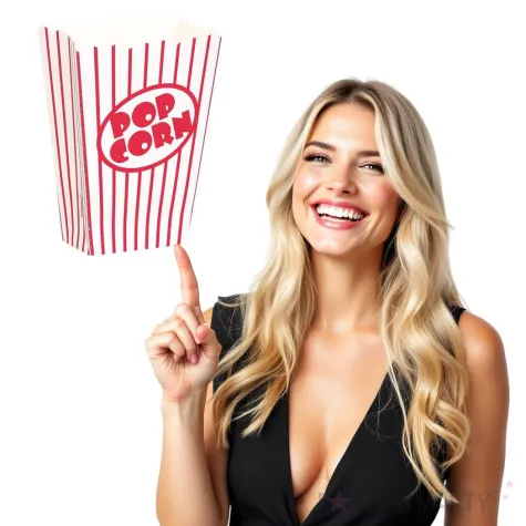 pudelka na popcorn paski czerwone godan 8 szt