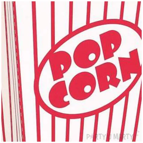 pudelka na popcorn paski czerwone godan 8 szt