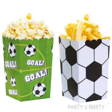 pudelka na popcorn pilka nozna mix decora 6 szt
