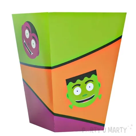 pudelka na popcorn potworki halloween congee 6 szt