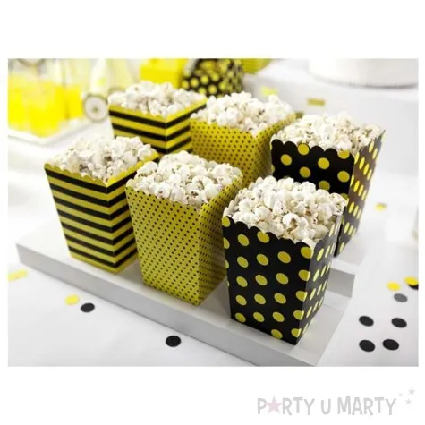 pudelka na popcorn pszczolki 6 szt