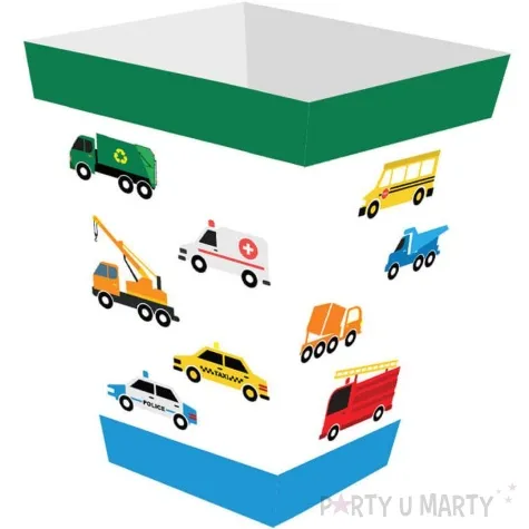 pudelka na popcorn samochodziki congee 6 szt