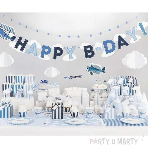 pudelka na popcorn samolocik 6 szt