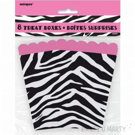 pudelka na popcorn zebra unique 8 szt