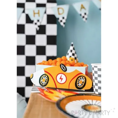 pudelka na przekaski autka wyscigowe partydeco 3 szt