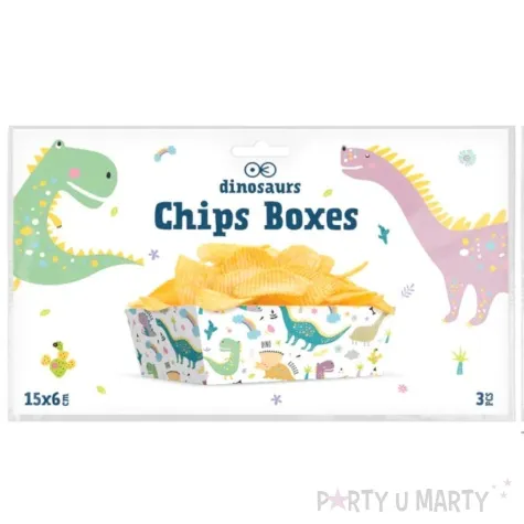 pudelka na przekaski dinozaury partypal 3 szt