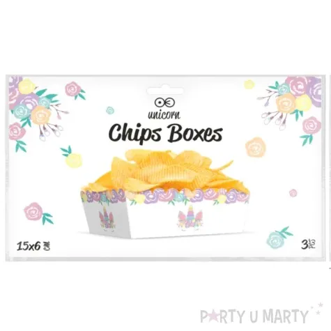 pudelka na przekaski jednorozec partypal 3 szt