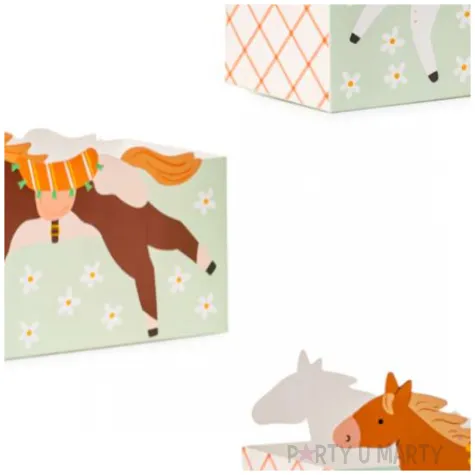 pudelka na przekaski konie partydeco 3 szt