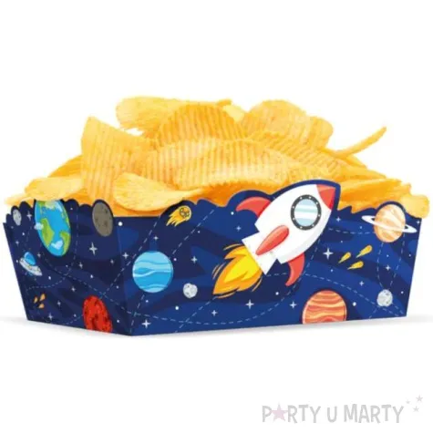 pudelka na przekaski kosmos uklad sloneczny rakieta partypal 3 szt